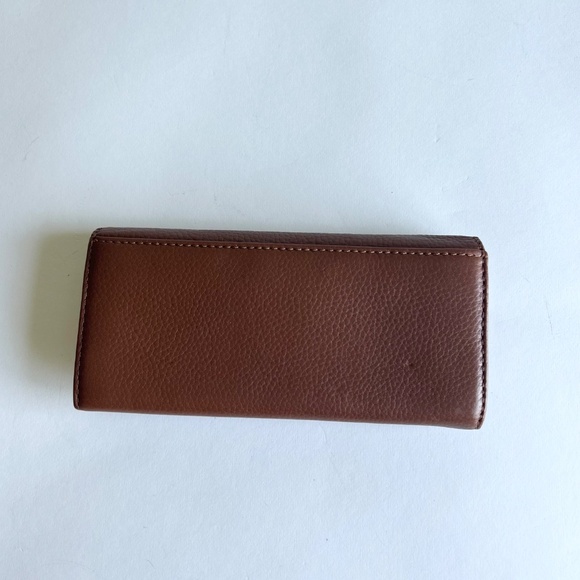 Michael Kors Tan Pebble Genuine Leather Wallet - Picture 5 of 12